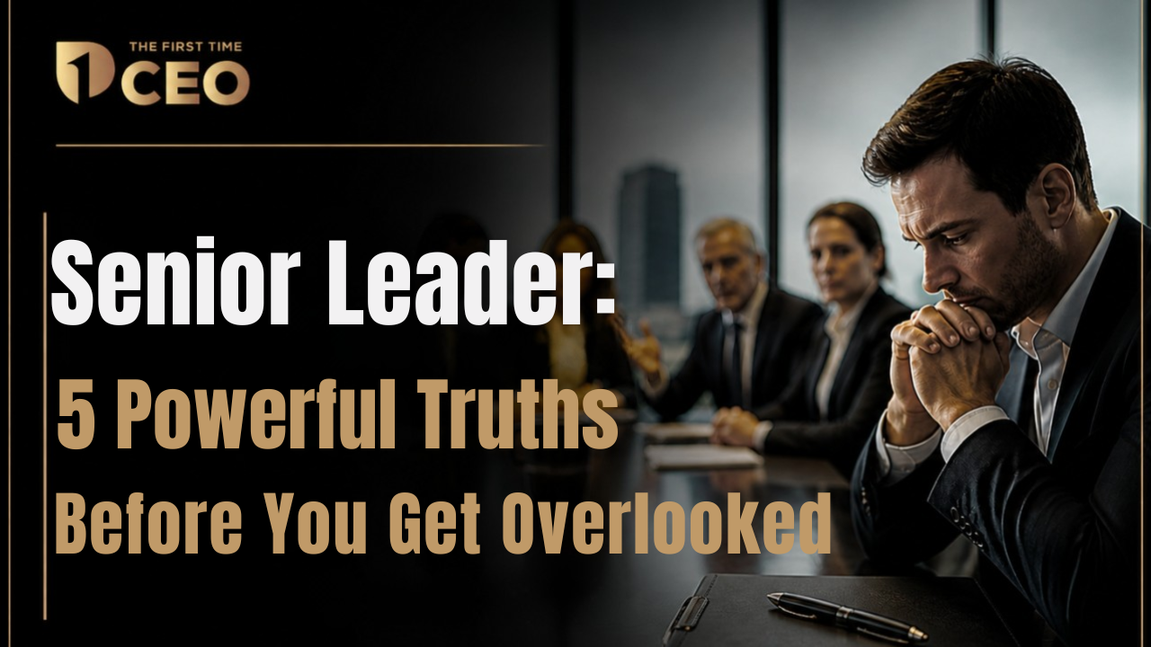 Senior Leader: 5 Powerful truths before you get overlooked
